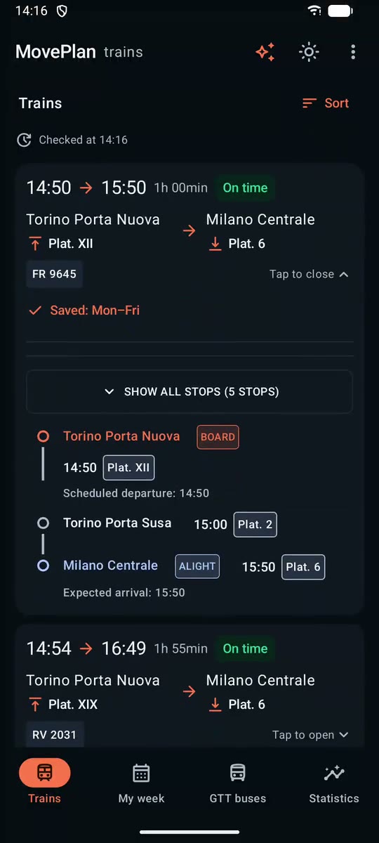 MovePlan: Live train status