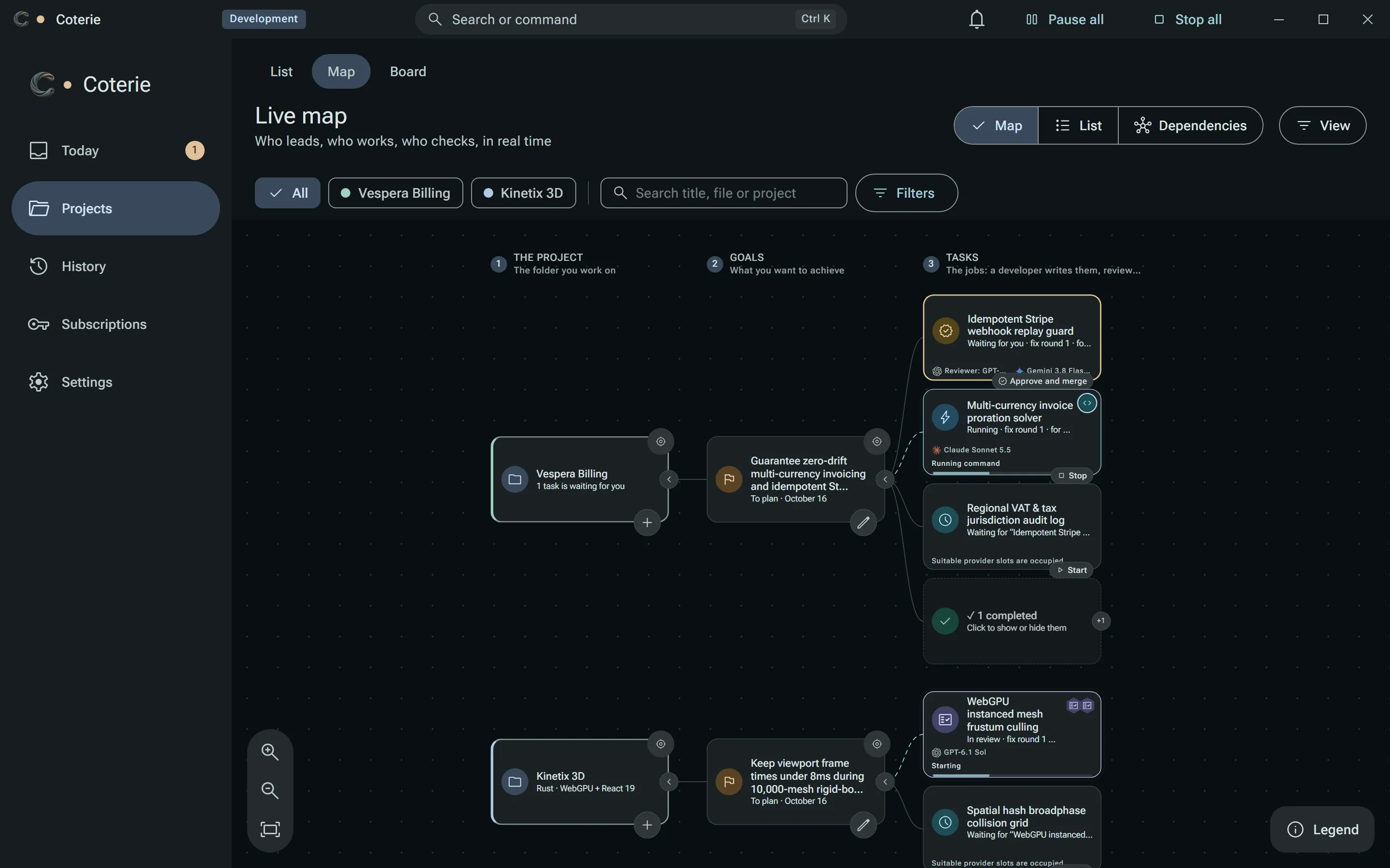 Live Hierarchy & Planning